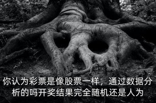 你認為彩票是像股票一樣，通過數(shù)據(jù)分析的嗎開獎結果完全隨機還是人為