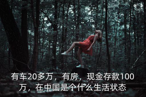 有車20多萬，有房，現(xiàn)金存款100萬，在中國是個什么生活狀態(tài)