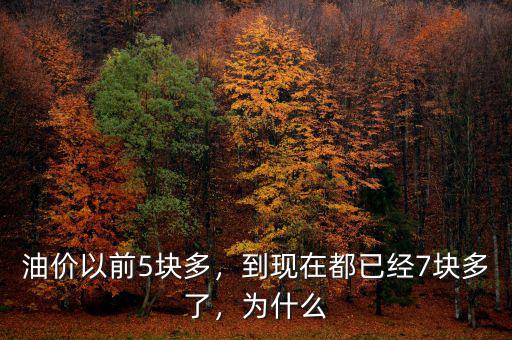 油價(jià)以前5塊多，到現(xiàn)在都已經(jīng)7塊多了，為什么