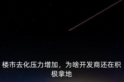 樓市去化壓力增加，為啥開(kāi)發(fā)商還在積極拿地