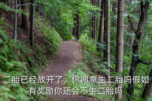二胎已經(jīng)放開了，你愿意生二胎嗎假如有獎(jiǎng)勵(lì)你還會(huì)不生二胎嗎