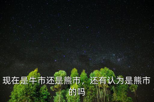 現(xiàn)在是牛市還是熊市，還有認為是熊市的嗎