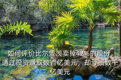 如何評價比爾蓋茨賣掉42%的股份，通過投資賺取數(shù)百億美元，卻虧損數(shù)千億美元
