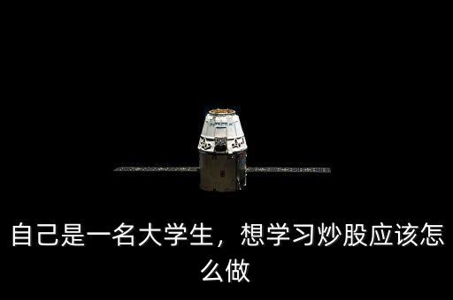 自己是一名大學生，想學習炒股應該怎么做