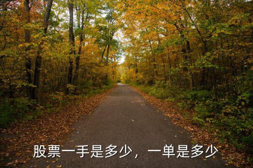 股票一手是多少，一單是多少