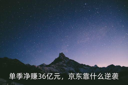 單季凈賺36億元，京東靠什么逆襲