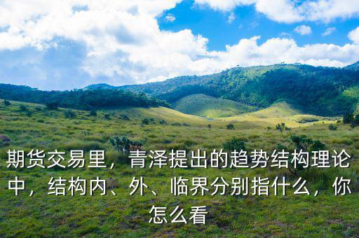 期貨交易里，青澤提出的趨勢(shì)結(jié)構(gòu)理論中，結(jié)構(gòu)內(nèi)、外、臨界分別指什么，你怎么看