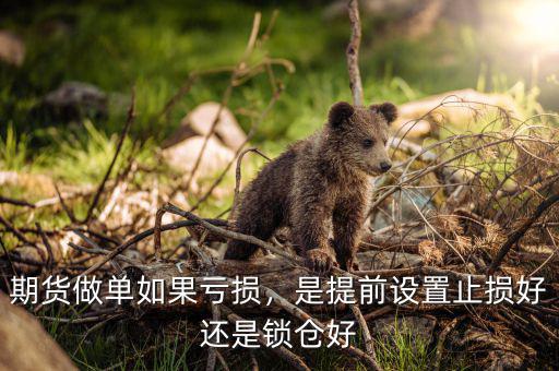 期貨做單如果虧損，是提前設(shè)置止損好還是鎖倉好
