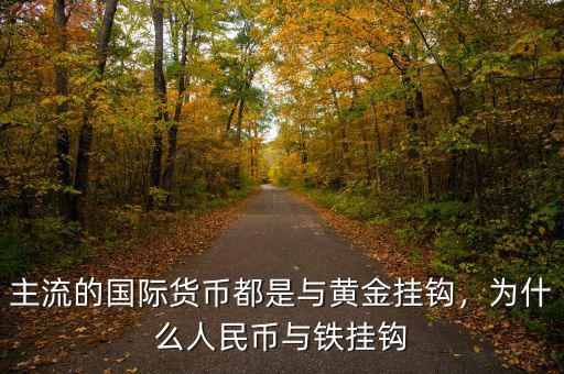 主流的國際貨幣都是與黃金掛鉤，為什么人民幣與鐵掛鉤