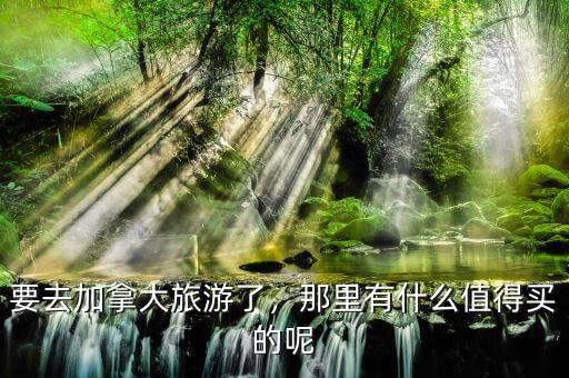 要去加拿大旅游了，那里有什么值得買的呢
