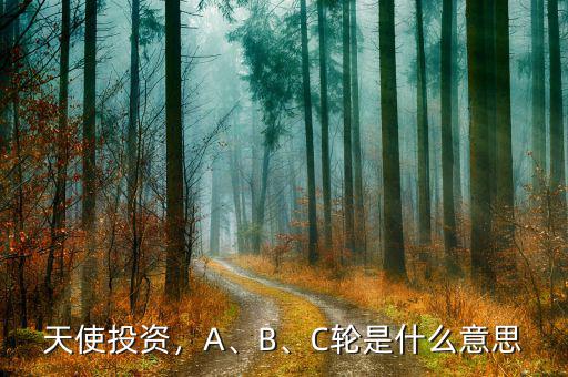 天使投資，A、B、C輪是什么意思