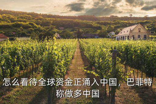 怎么看待全球資金正涌入中國(guó)，巴菲特稱做多中國(guó)