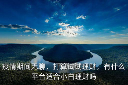 疫情期間無聊，打算試試?yán)碡?cái)，有什么平臺(tái)適合小白理財(cái)嗎