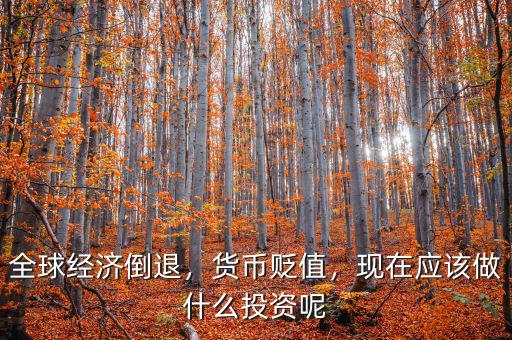 全球經(jīng)濟(jì)倒退，貨幣貶值，現(xiàn)在應(yīng)該做什么投資呢