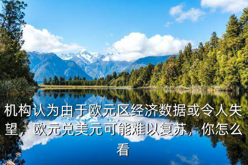 機構認為由于歐元區(qū)經濟數據或令人失望，歐元兌美元可能難以復蘇，你怎么看