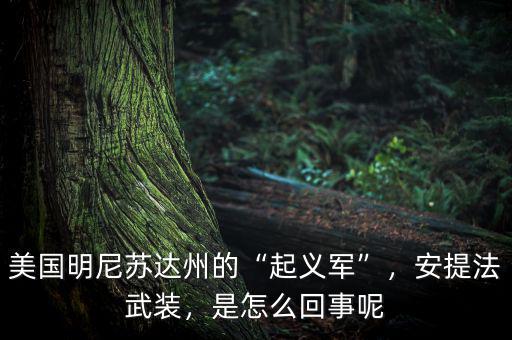 美國明尼蘇達(dá)州的“起義軍”，安提法武裝，是怎么回事呢