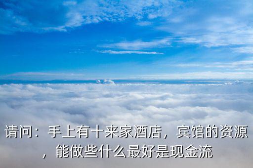 請問：手上有十來家酒店，賓館的資源，能做些什么最好是現(xiàn)金流