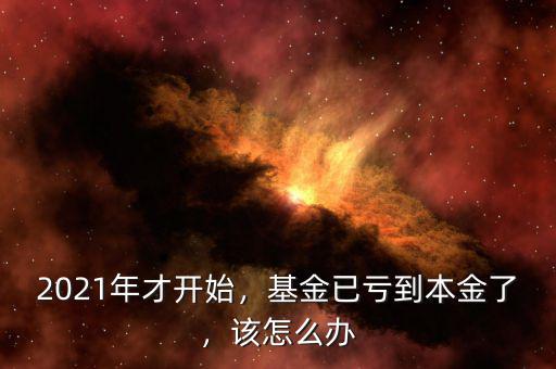 2021年才開始，基金已虧到本金了，該怎么辦