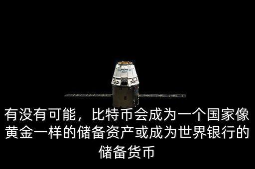有沒(méi)有可能，比特幣會(huì)成為一個(gè)國(guó)家像黃金一樣的儲(chǔ)備資產(chǎn)或成為世界銀行的儲(chǔ)備貨幣