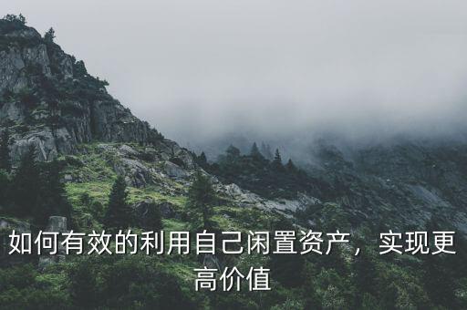 如何有效的利用自己閑置資產(chǎn)，實(shí)現(xiàn)更高價(jià)值