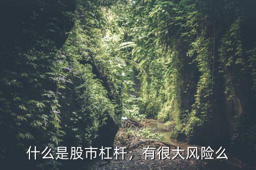 什么是股市杠桿，有很大風(fēng)險(xiǎn)么