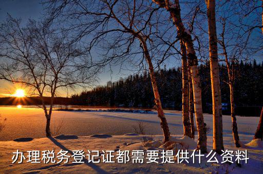 稅務(wù)登記都需要什么資料，辦理稅務(wù)登記證都需要提供什么資料