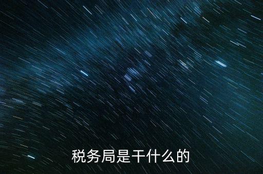 區(qū)國稅局干什么，稅務局是干什么的