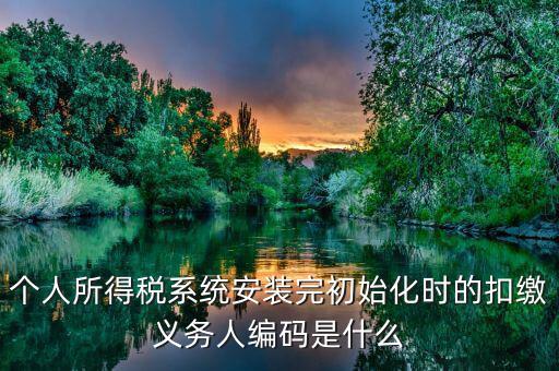 扣繳義務(wù)人編碼扣繳義務(wù)人編碼是什么，扣繳義務(wù)人編碼是什么啊