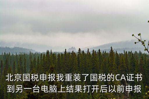 為什么有別的電腦上查不到國稅申報(bào)文件，國稅申報(bào)能在其他電腦里查看報(bào)表打印出來嗎如果不能查看和打
