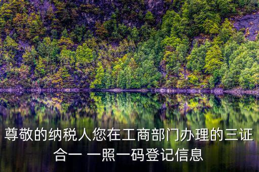 多證合一備案是什么，三證合一需要去國稅備案請問需要帶什么