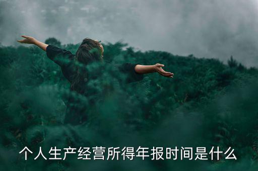 個(gè)人經(jīng)營(yíng)所得是什么時(shí)候申報(bào)，個(gè)人所得稅什么時(shí)候申報(bào)