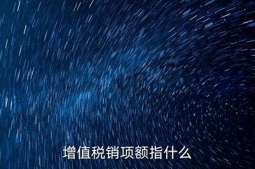 增值稅銷(xiāo)項(xiàng)額指什么
