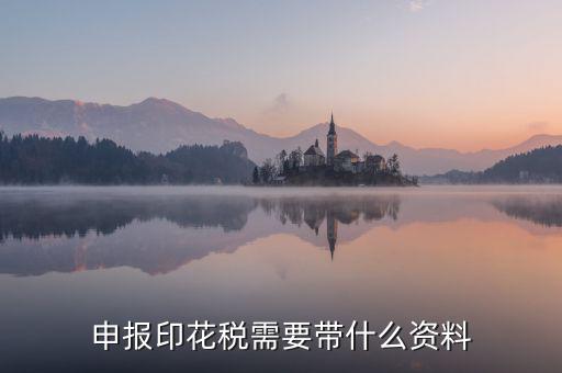 辦理印花稅退稅要帶什么資料，辦理退稅賬號(hào)銀行開戶印鑒卡需要提交什么資料急急急