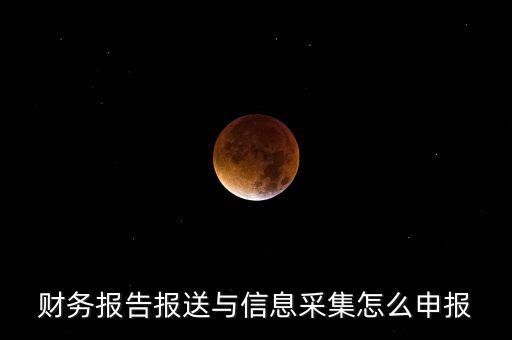 財(cái)務(wù)報(bào)送與信息采集是什么，財(cái)務(wù)報(bào)告報(bào)送與信息采集怎么申報(bào)
