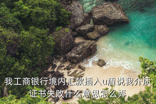 我工商銀行境內(nèi)匯款插入u盾說(shuō)我介質(zhì)證書(shū)失敗什么意思怎么弄