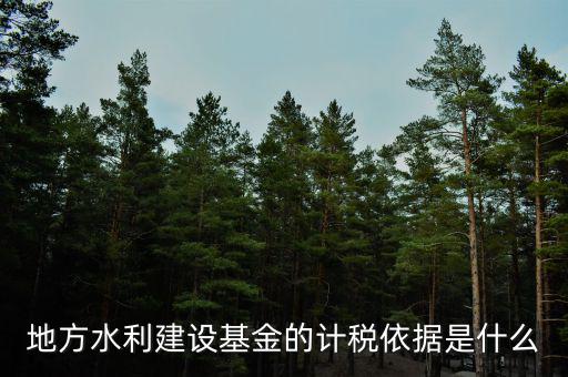 地方水利基金是什么，地方水利建設(shè)基金的計(jì)稅依據(jù)是什么