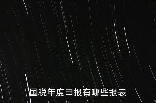 深圳國稅年度報些什么報有，一般納稅人月度季度 及年度都分別要向國稅 地稅上報什么報報表