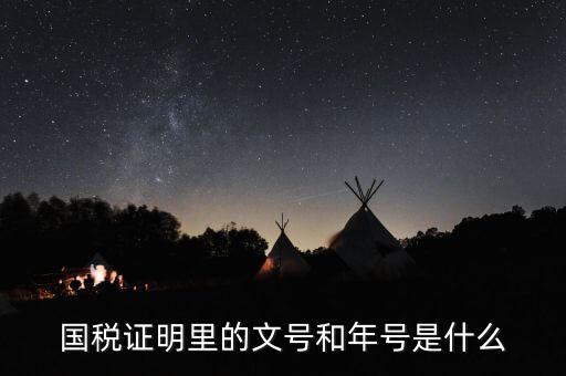 納稅證明文書號(hào)指什么，營(yíng)業(yè)執(zhí)照清稅證明文號(hào)是什么