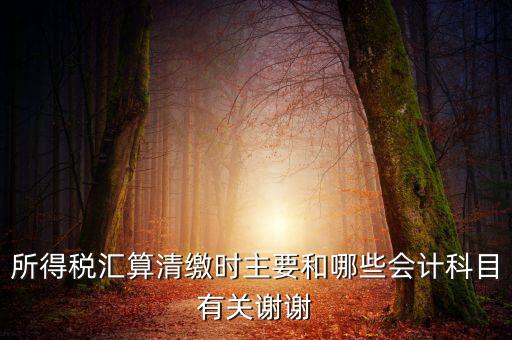所得稅匯算清繳都涉及到什么，企業(yè)所得稅匯算清繳要做哪些
