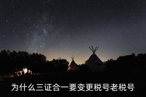 稅號為什么要變更，為什么三證合一要變更稅號老稅號