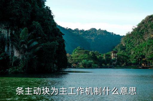 什么是條主動塊為主，條主動塊為主工作機制什么意思