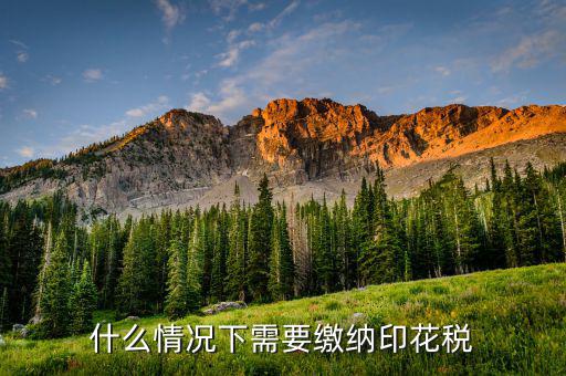 什么需要交印花稅，哪些企業(yè)和個(gè)人需要交納印花稅的