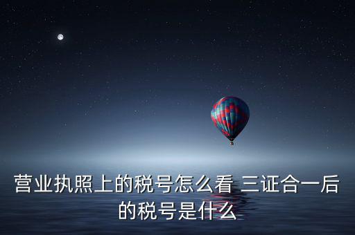 企業(yè)三證合一后稅號是什么，三證合一后企業(yè)的納稅人識別號是哪個