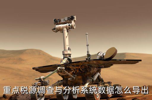 重點稅源調(diào)查與分析系統(tǒng)數(shù)據(jù)怎么導(dǎo)出