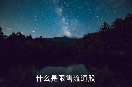 什么是流通限售股，什么是限售流通股它對股市有什么影響謝謝