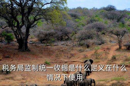 稅務局監(jiān)制統(tǒng)一收據(jù)是什么定義在什么情況下使用