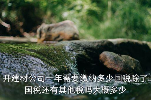 建材生產(chǎn)公司交什么稅，建材業(yè)個(gè)體戶要交什么稅