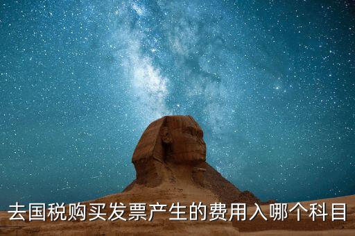 去國(guó)稅購買發(fā)票產(chǎn)生的費(fèi)用入哪個(gè)科目
