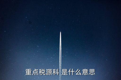 為什么要填重點(diǎn)稅源表，重點(diǎn)稅源的介紹