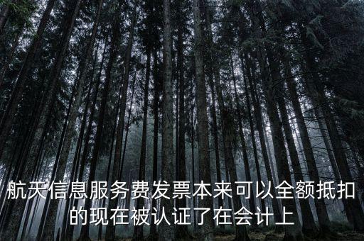 航信發(fā)票是什么，航天信息開具的服務(wù)費(fèi)發(fā)票應(yīng)計(jì)入什么會(huì)計(jì)科目